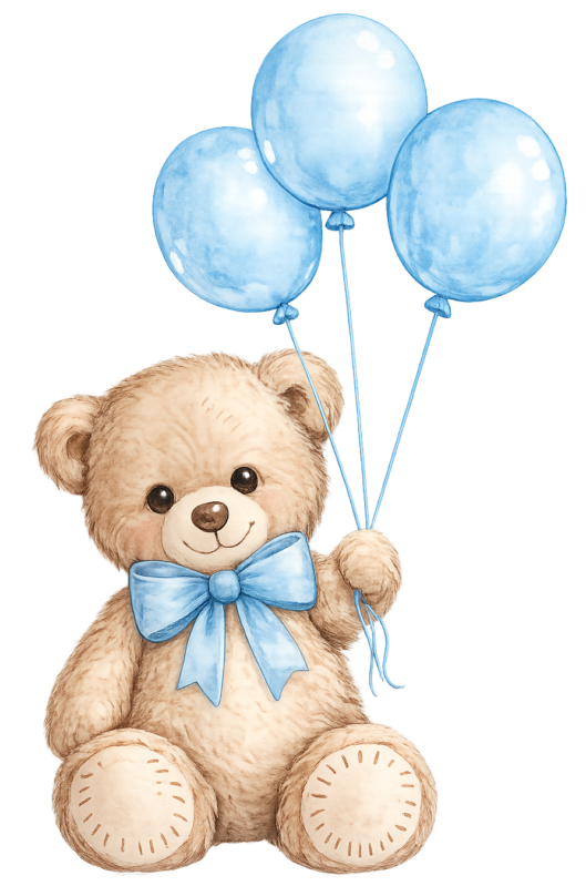 Osito con globos