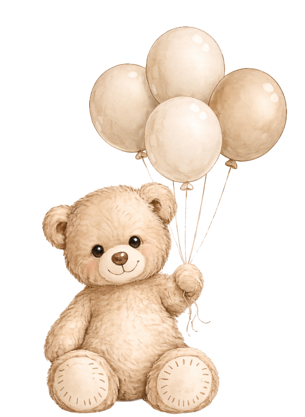 Osito con globos
